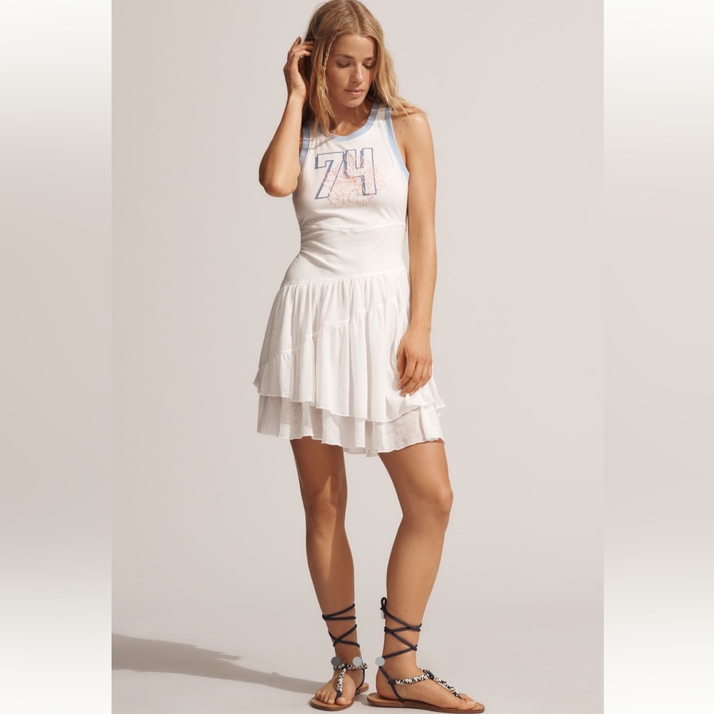 Anthropologie | DAILY PRACTICE VARSITY SLEEVELESS‎ MIDI TANK DRESS